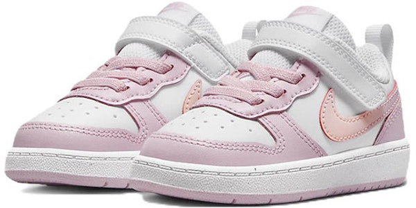 (TD) Nike Court Borough Low 2 SE 'Putih Pink Foam' DQ0493-100 Lookbook (TD) Nike Court Borough Low 2 SE 'Putih Pink Foam' DQ0493-100