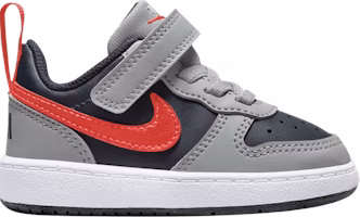 (Toddler) Nike Court Borough Low Recraft 'Light Smoke Grey Bright Crimson' DV5458-003 (Toddler) Nike Court Borough Low Recraft 'Light Smoke Grey Bright Crimson' DV5458-003