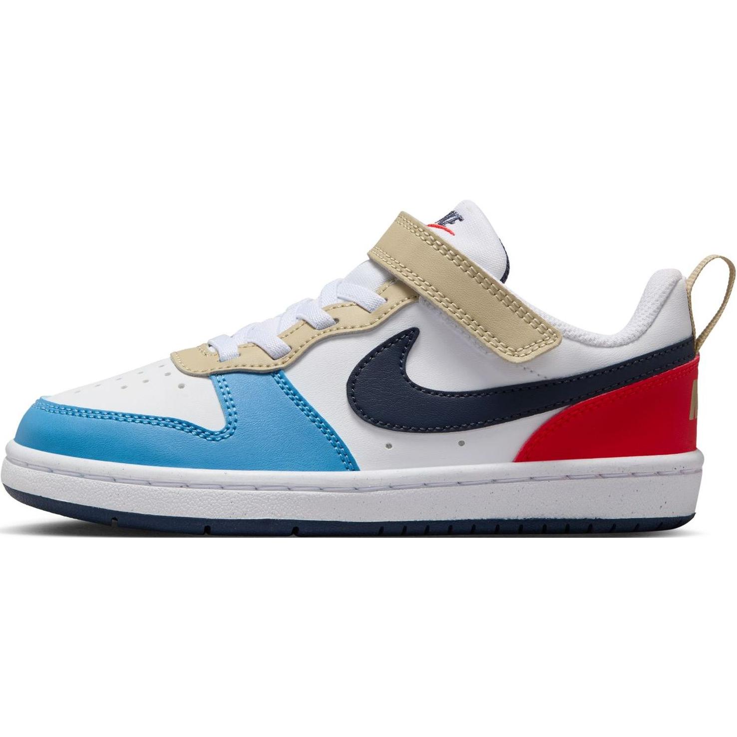 Buy (TD) Nike Court Borough Low Recraft ''Putih Thunder Biru Merah Terang'' DV5458-124