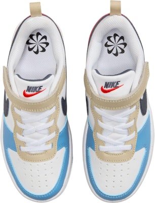 (Toddler) Nike Court Borough Low Recraft 'White Thunder Blue Light Crimson' DV5458-124 Shop (Toddler) Nike Court Borough Low Recraft 'White Thunder Blue Light Crimson' DV5458-124
