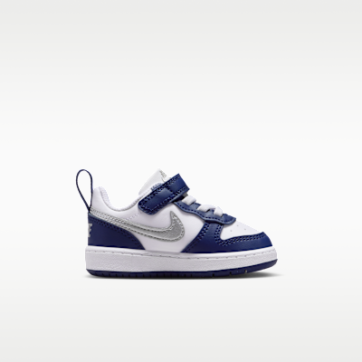 Lookbook (Toddler) Nike Court Borough Low Recraft White/Deep Night/Midnight Navy/Metallic Silver DV5458-135