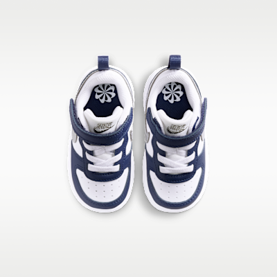 Shop (Toddler) Nike Court Borough Low Recraft White/Deep Night/Midnight Navy/Metallic Silver DV5458-135