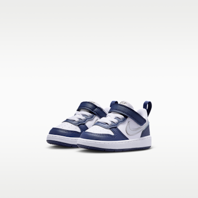 Purchase (Toddler) Nike Court Borough Low Recraft White/Deep Night/Midnight Navy/Metallic Silver DV5458-135