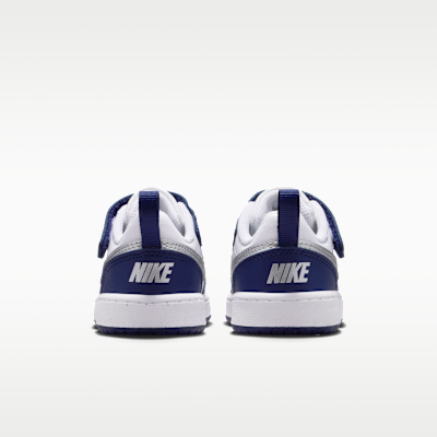 Details for (Toddler) Nike Court Borough Low Recraft White/Deep Night/Midnight Navy/Metallic Silver DV5458-135