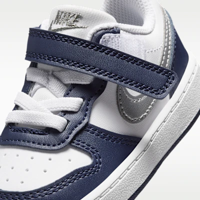 (Toddler) Nike Court Borough Low Recraft White/Deep Night/Midnight Navy/Metallic Silver DV5458-135 Sizing (Toddler) Nike Court Borough Low Recraft White/Deep Night/Midnight Navy/Metallic Silver DV5458-135