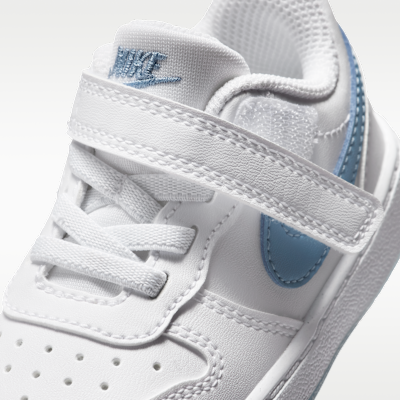 Sizing (Toddler) Nike Court Borough Low White/Work Blue IR4000-100