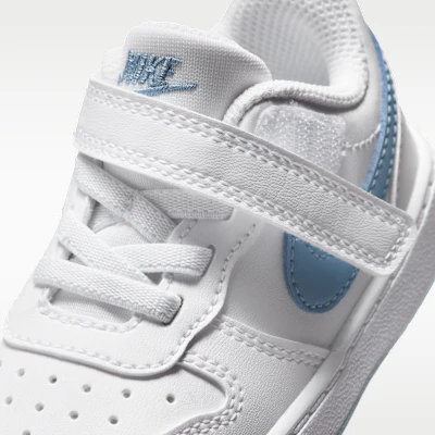 (Toddler) Nike Court Borough Low White/Work Blue IR4000-100 Sizing (Toddler) Nike Court Borough Low White/Work Blue IR4000-100