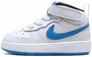 (Toddler) Nike Court Borough Mid 2 'Blue White' CD7784-012 (Toddler) Nike Court Borough Mid 2 'Blue White' CD7784-012