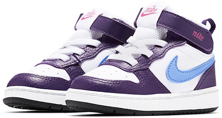 (TD) 耐克 Court Borough Mid 2 '紫白蓝' CD7784-106 Lookbook (TD) 耐克 Court Borough Mid 2 '紫白蓝' CD7784-106