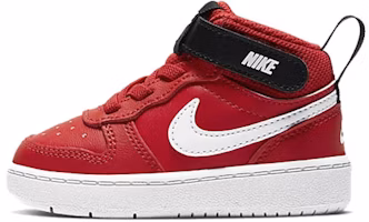 (Toddler) Nike Court Borough Mid 2 'Red Black White' CD7784-600 (Toddler) Nike Court Borough Mid 2 'Red Black White' CD7784-600