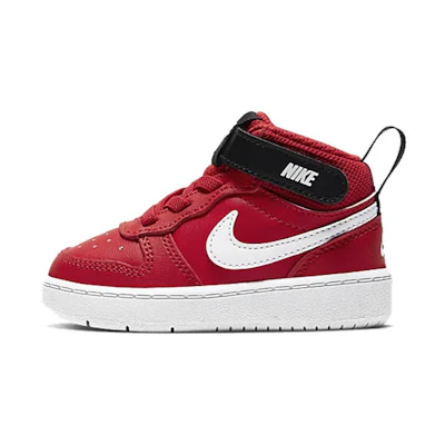 (TD) Nike Court Borough Mid 2 'Red Black White'