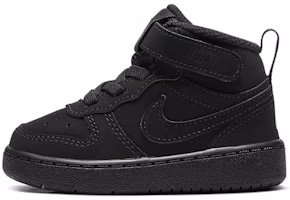 (Toddler) Nike Court Borough Mid 2 'Triple Black' CW5869-001 (Toddler) Nike Court Borough Mid 2 'Triple Black' CW5869-001