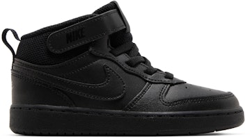 (Toddler) Nike Court Borough Mid 2 'Triple Black' CD7784-001 (Toddler) Nike Court Borough Mid 2 'Triple Black' CD7784-001