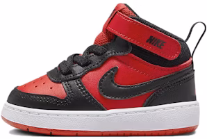 (Toddler) Nike Court Borough Mid 2 'University Red Black' CD7784-602 (Toddler) Nike Court Borough Mid 2 'University Red Black' CD7784-602