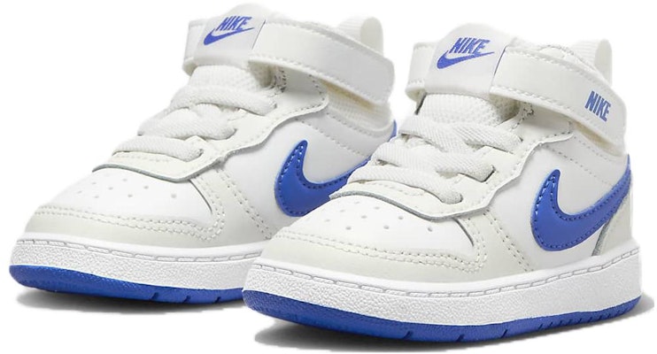 (TD) Nike Court Borough Mid 2 'Blanco Azul Royal' CD7784-113 Lookbook (TD) Nike Court Borough Mid 2 'Blanco Azul Royal' CD7784-113