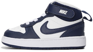 (Toddler) Nike Court Borough Mid 2 'White Signal Blue' CD7784-107 (Toddler) Nike Court Borough Mid 2 'White Signal Blue' CD7784-107