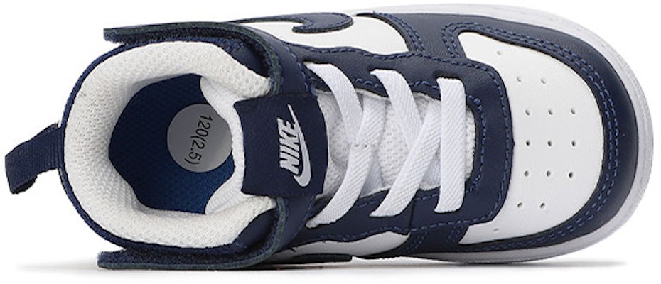 (Toddler) Nike Court Borough Mid 2 'White Signal Blue' CD7784-107 Shop (Toddler) Nike Court Borough Mid 2 'White Signal Blue' CD7784-107