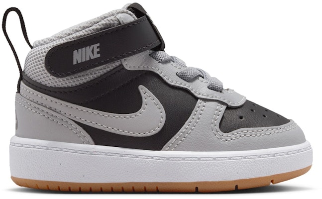 (TD) Nike Court Borough Mid 2 黑色淺煙灰口香糖配色鞋款 CD7784-016 Buy (TD) Nike Court Borough Mid 2 黑色淺煙灰口香糖配色鞋款 CD7784-016