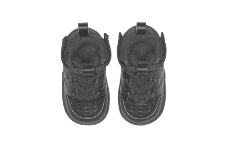 Shop (TD) 耐克Court Borough Mid 2靴子'三重黑' BQ5445-001