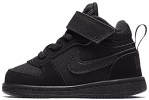 (Toddler) Nike Court Borough Mid 'Triple Black' 870027-001 (Toddler) Nike Court Borough Mid 'Triple Black' 870027-001