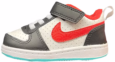 (Toddler) Nike Court Borough Sneakers White/Grey/Red DQ5356-161 (Toddler) Nike Court Borough Sneakers White/Grey/Red DQ5356-161
