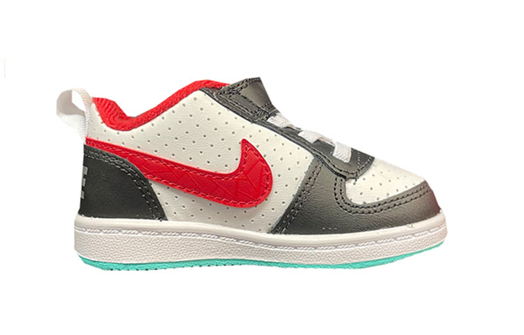 Order (TD) Zapatillas Nike Court Borough Blanco/Gris/Rojo DQ5356-161