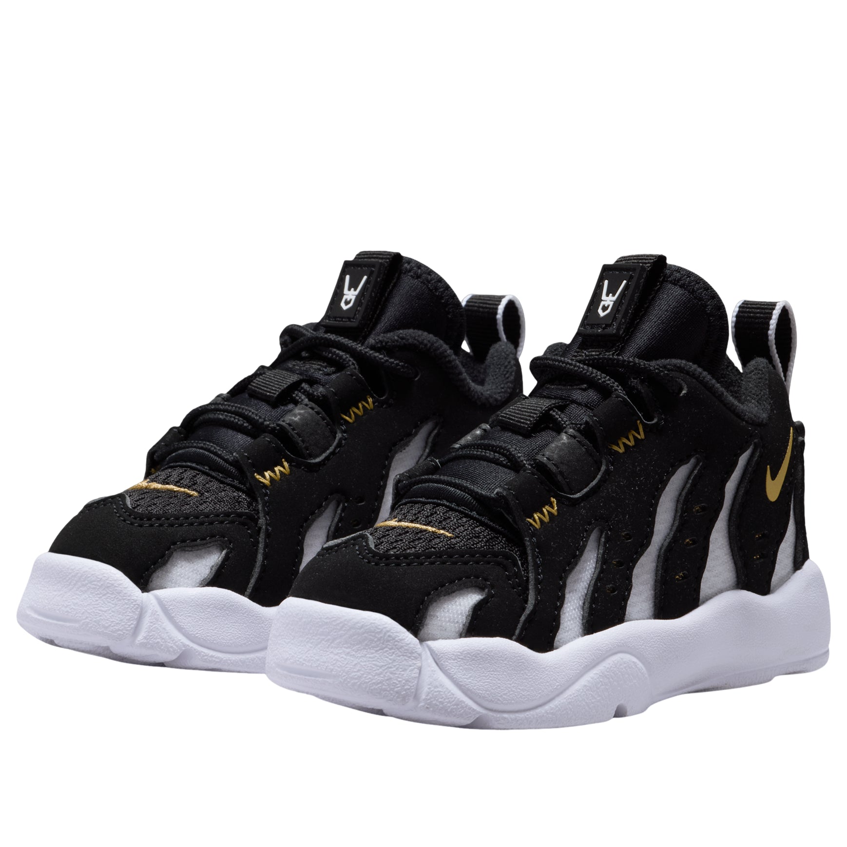 Lookbook (TD) Nike DT Max 96 Low ''Hitam Putih Emas Metalik'' IR4715-001