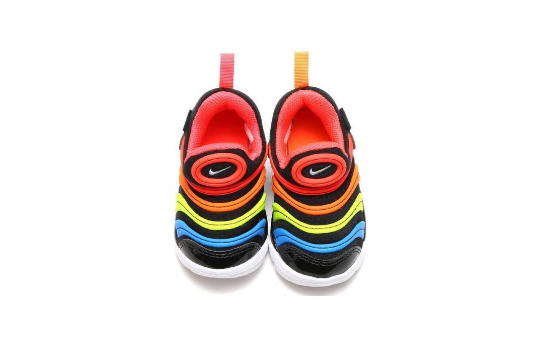 Shop (TD) Nike Dynamo Free 'Negro Rojo Azul' 343938-018