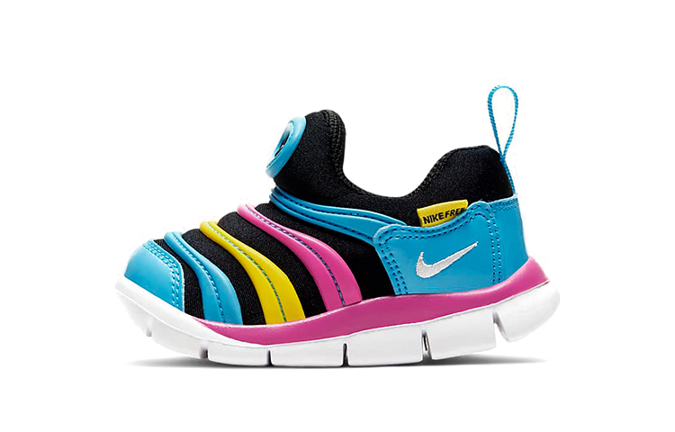 (TD) Nike Dynamo Free 'Pink Yellow Blue'