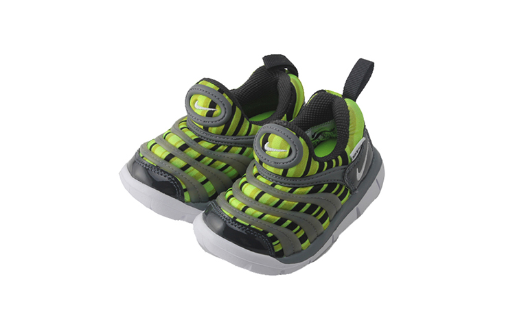 Lookbook (TD) Zapatillas Nike Dynamo Free Low-Top para Correr Gris/Verde 834366-700