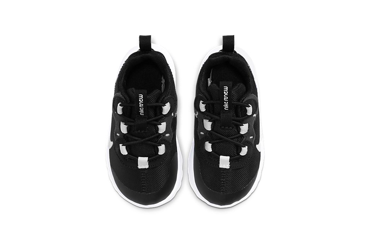 Lookbook 嬰兒 Nike React Element 55 復古休閒 低筒 跑步鞋 黑白
