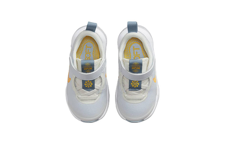 Shop TD嬰童 Nike Explore Next Nature 低幫跑步鞋 灰橙色 可回收材料