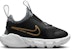 (TD) Nike Flex Runner 2 'Hitam Emas Metalik' DJ6039-007