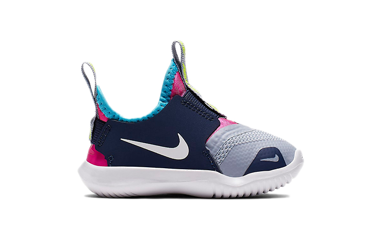 Order (TD) Nike Flex Runner Lage Hardloopschoenen Grijs/Blauw/Roze AT4665-403