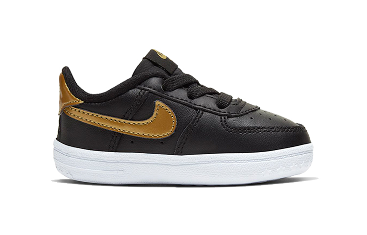 Order (TD) Nike Force 1 'Hitam Emas Metalik' CK2201-002