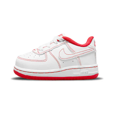 (TD) Nike Force 1 'Contrast Stitch - White University Red'