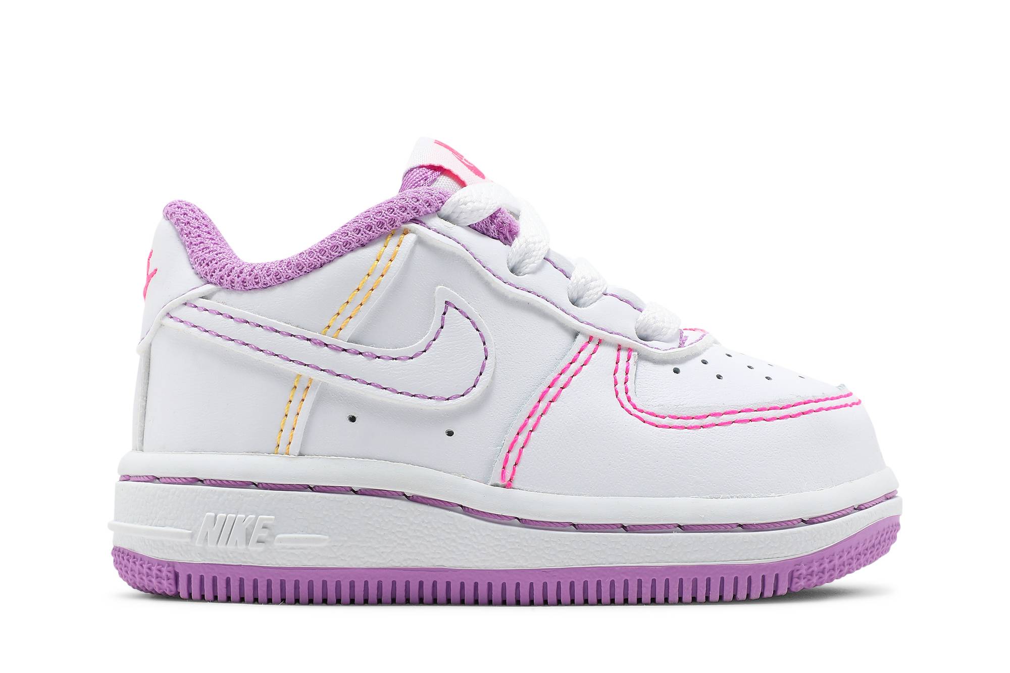 (TD) Nike Force 1 'Contrast Stitch - Fuchsia Glow'