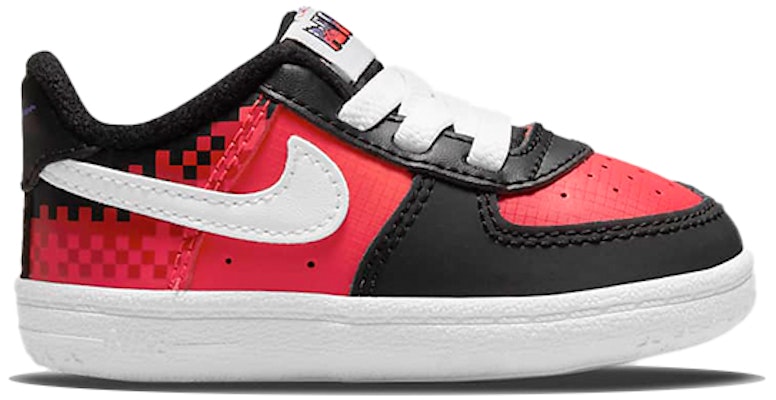 (TD) Sepatu Skateboarding Kasual Nike Force 1 Cot Low Hitam Merah DQ0641-600 Order (TD) Sepatu Skateboarding Kasual Nike Force 1 Cot Low Hitam Merah DQ0641-600