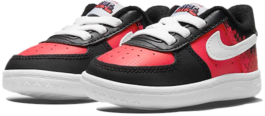 (TD) Sepatu Skateboarding Kasual Nike Force 1 Cot Low Hitam Merah DQ0641-600 Lookbook (TD) Sepatu Skateboarding Kasual Nike Force 1 Cot Low Hitam Merah DQ0641-600