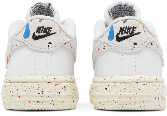(Toddler) Nike Force 1 LV8 3 'Paint Splatter - White' DJ2600-100 Details for (Toddler) Nike Force 1 LV8 3 'Paint Splatter - White' DJ2600-100
