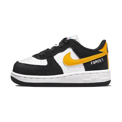 (TD) Nike Force 1 LV8 'Black White Dark Sulfur'