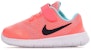 (TD) Nike Free Rn Sneakers Jingga 'Putih Hijau' 834042-601
