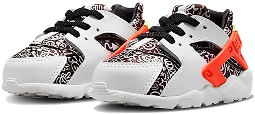 嬰童 Nike Huarache TD 經典復古 減震防滑耐磨 低筒 跑步鞋 白黑紅 Lookbook 嬰童 Nike Huarache TD 經典復古 減震防滑耐磨 低筒 跑步鞋 白黑紅
