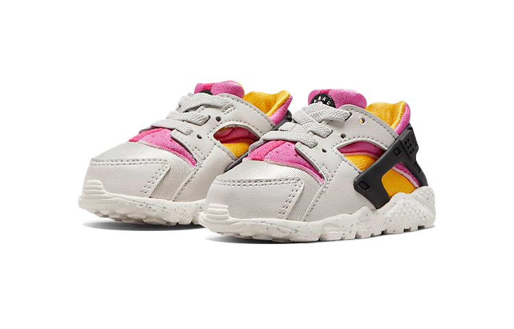 Lookbook TD嬰童 Nike Huarache Run 華萊士 復古低筒跑步鞋 灰粉黃