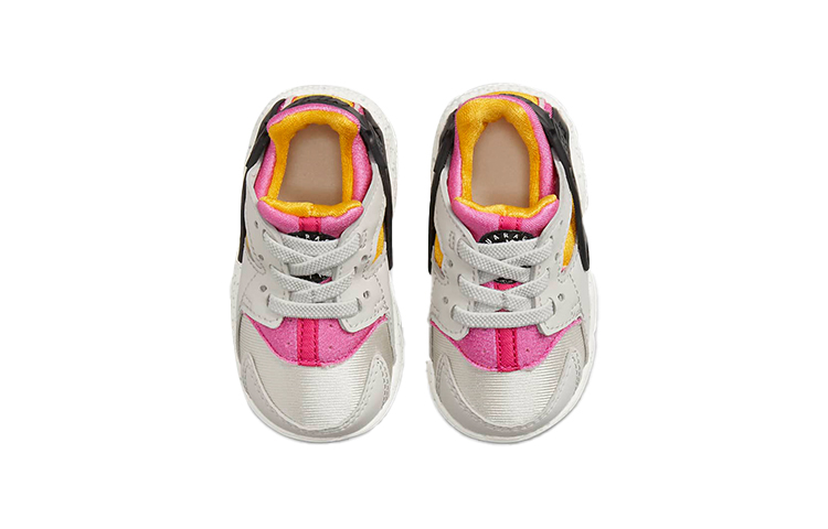 Shop TD嬰童 Nike Huarache Run 華萊士 復古低筒跑步鞋 灰粉黃