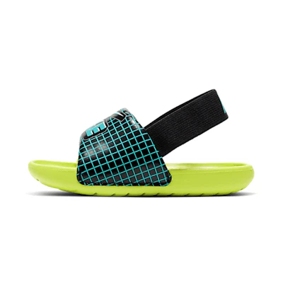 (TD) Nike Kawa SE Slippers Black/Blue/Green