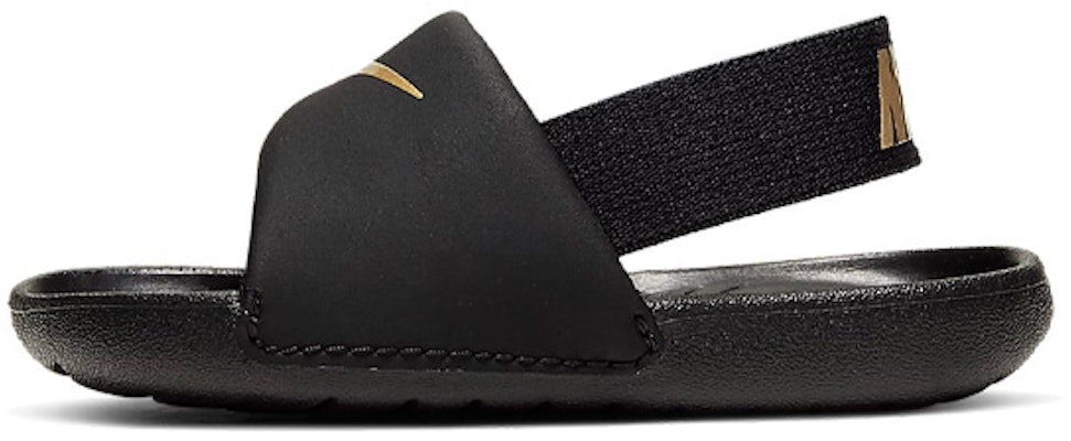 (Toddler) Nike Kawa Slide 'Black Metallic Gold' BV1094-003 Buy (Toddler) Nike Kawa Slide 'Black Metallic Gold' BV1094-003