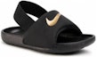 Lookbook (TD) Nike Kawa Slide 'Hitam Emas Metalik' BV1094-003