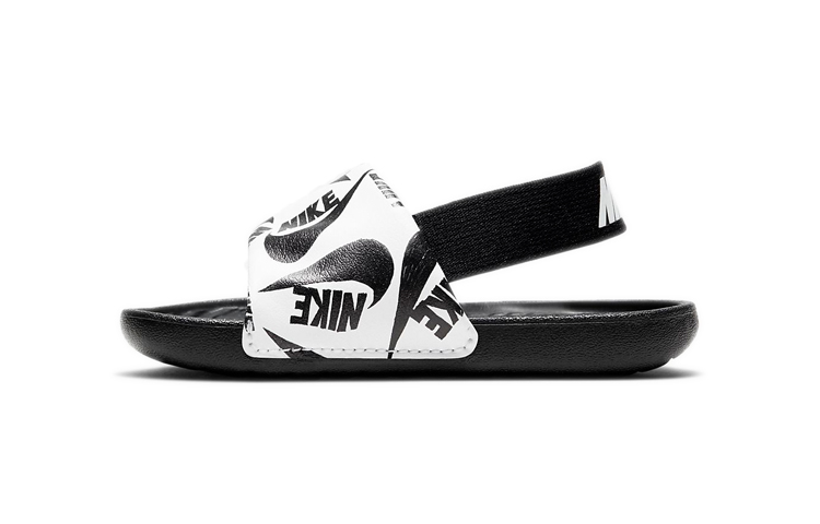 (Toddler) Nike Kawa Slide 'White Black' CW3360-100
