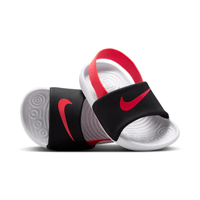 (TD) Nike Kawa Slide Black White Bright Crimson